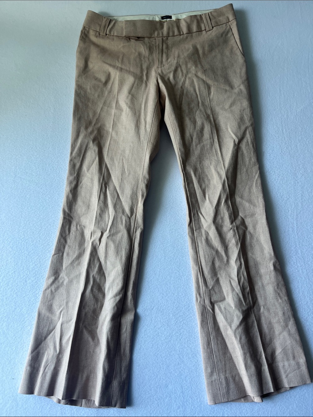 GAP Women's Beige Flared Dress Trousers